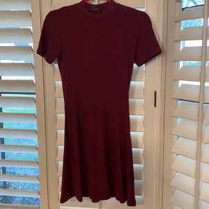 Reformation ribbed mini dress